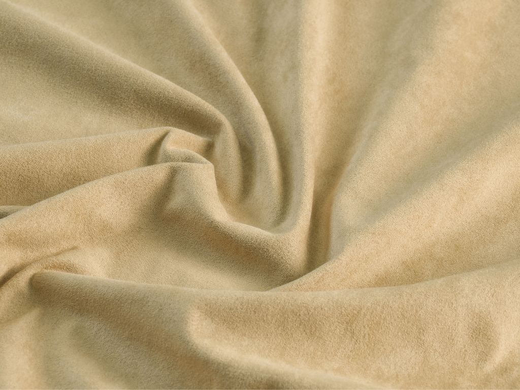 Faux Lambskin Weft Knitting Spandex suede